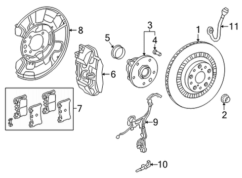 42432-50030 Toyota Disc, Rear Driver Side