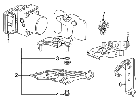 Toyota 44050-62070 Actuator Assembly, Brake 44050-62070 Toyota Actuator Assembly, Brake