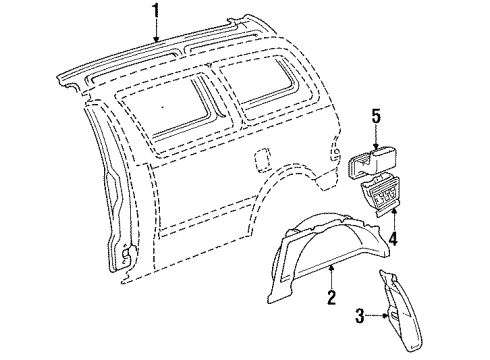62934-95D00 Toyota Vent Duct, Inner Driver Side