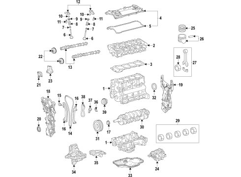 11400-F0111 Toyota BLOCK ASSY, SHORT