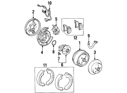 47730-20540 Toyota Caliper, Passenger Side