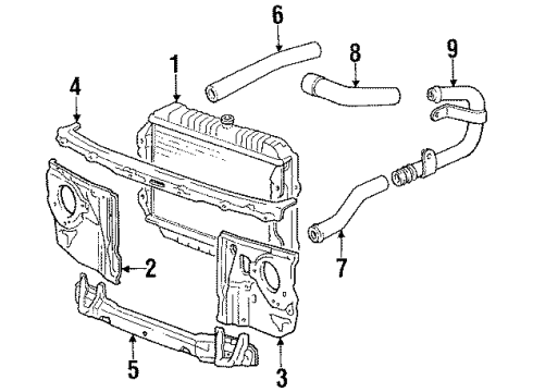 53216-89107 Toyota Upper Tie Bar