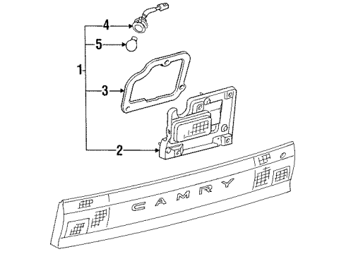 81671-33041 Toyota Lens, Passenger Side