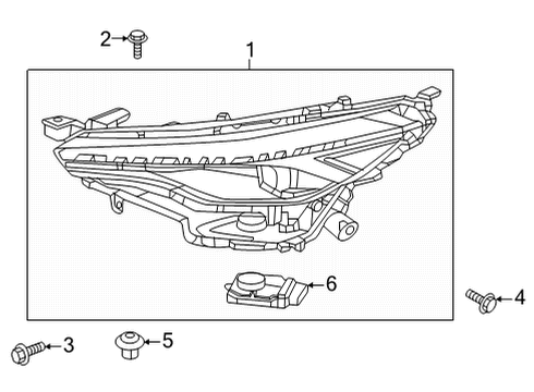 81150-0A420 Toyota Headlamp Assembly, Driver Side
