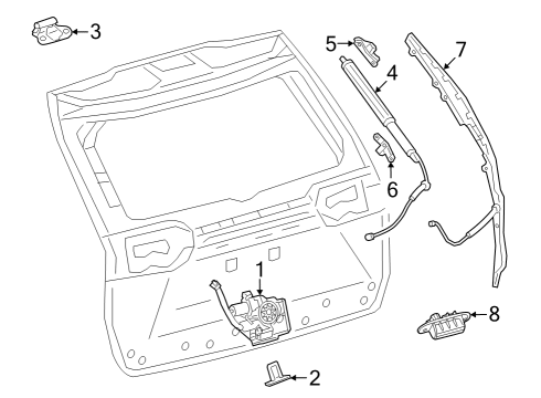 68920-42082 Toyota Unit Assembly Set, Power Back Door, Driver Side