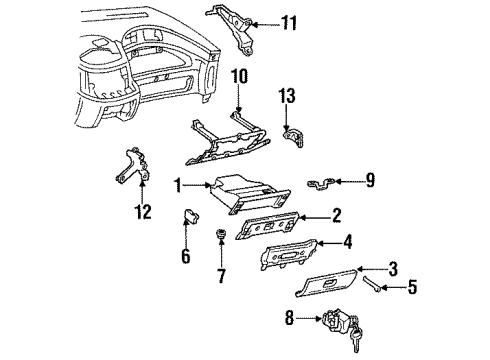 55303-28020 Toyota Reinforcement Stay