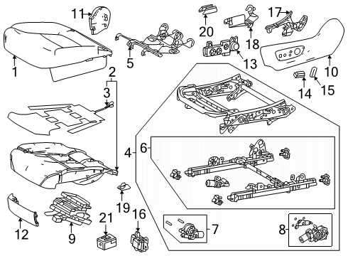 Toyota 82192-35110 Wire, Front Seat, Left-Hand 82192-35110 Toyota Wire, Front Seat, Left-Hand