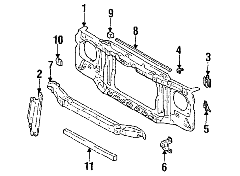 53261-34011 Toyota Mount Bracket
