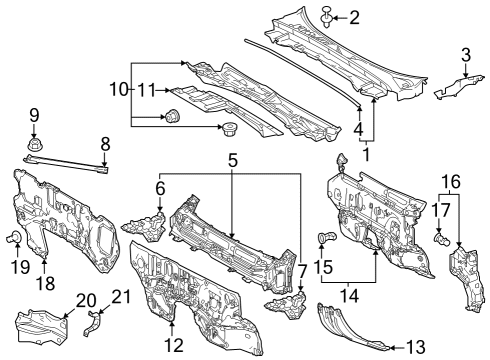 90119-A0513 Toyota Dash Reinforcement Bolt