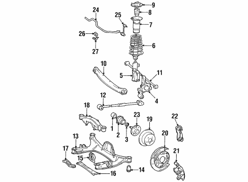 51291-20010 Toyota Rear Crossmember
