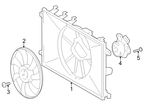 16711-18030 Toyota Shroud, Fan