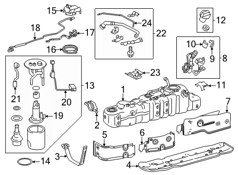 Toyota 77251-04440 Tube, Fuel Main 77251-04440 Toyota Tube, Fuel Main