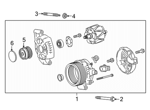 27060-F2260 Toyota Alternator Assembly, With Regulator