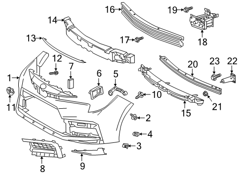 Toyota 52113-02120 Extension, Front Bumper 52113-02120 Toyota Extension, Front Bumper