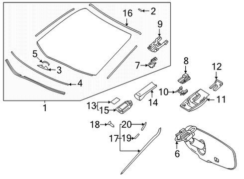 8646C-08023 Toyota Camera, Forward Recognition