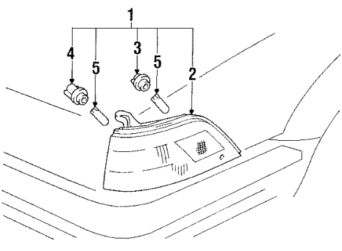 81610-12410 Toyota Parking Lamp, Passenger Side