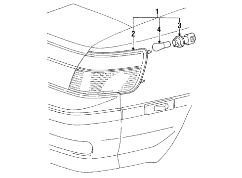 81520-20371 Toyota Signal Lamp Assembly, Driver Side