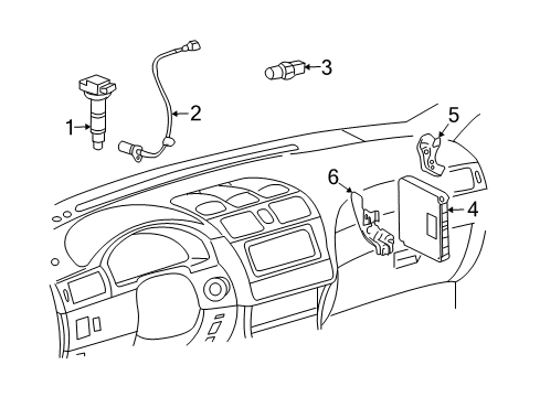 89661-0C011-84 Toyota ECM