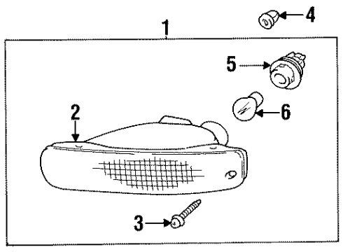 81619-30210 Toyota Lens & Housing Screw