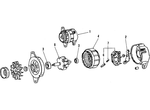 27060-42021 Toyota Alternator