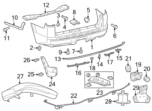 89348-30030-A8 Toyota Retainer, Ultrasonic Sensor, Rear Corner
