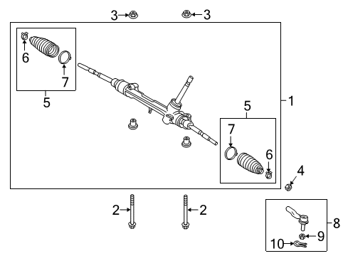 45510-F4011 Toyota Gear Assembly, Steering