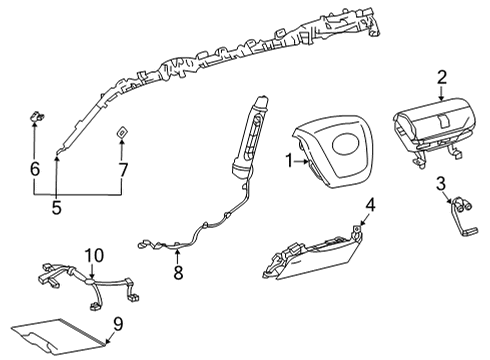89170-0E690 Toyota Computer Assembly, Air Bag