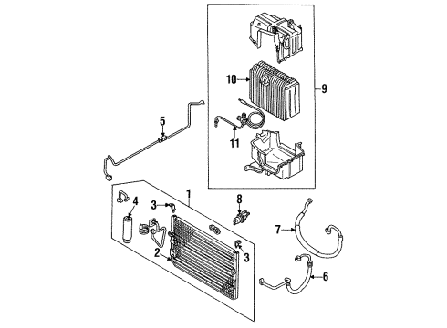 88460-22390 Toyota Condenser