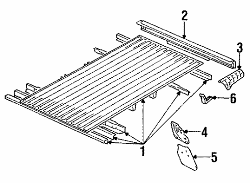 Toyota 76647-89107 Mud Guard Support, Passenger Side 76647-89107 Toyota Mud Guard Support, Passenger Side
