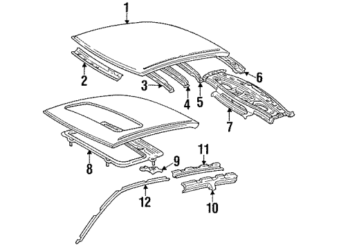 63144-33010 Toyota Roof Bow