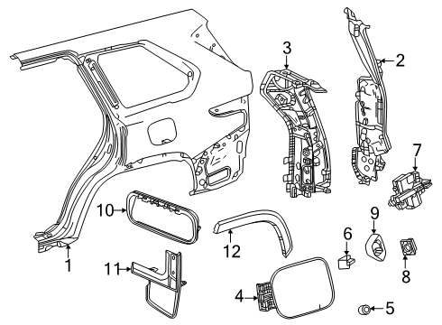 75699-0C010 Toyota Pad, Body Outside Moulding