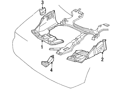 51441-12120 Toyota Side Cover, Passenger Side