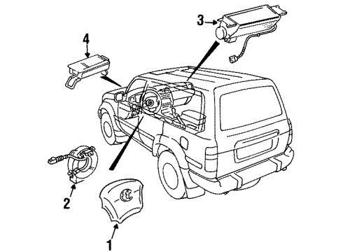 Toyota 73960-60010 Air Bag Assembly, Instrument Panel Passenger W/O Door 73960-60010 Toyota Air Bag Assembly, Instrument Panel Passenger W/O Door