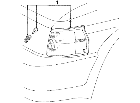 81620-16130 Toyota Parking Lamp, Driver Side