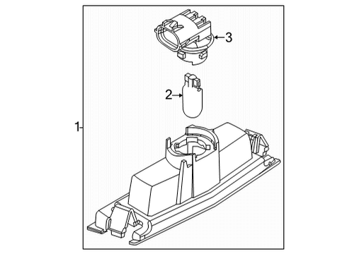 81270-WB008 Toyota Lamp Assembly, License Plate