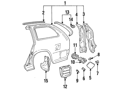 75506-13030 Toyota Drip Molding, Driver Side