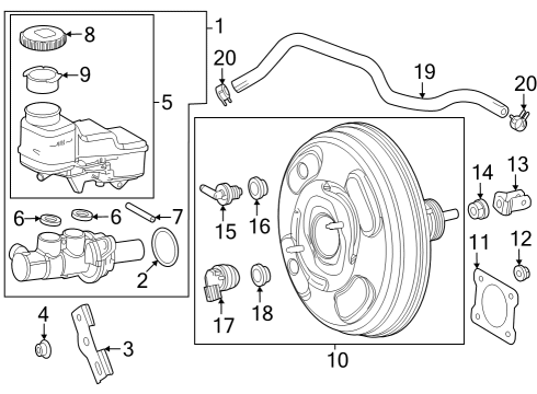 Toyota 47201-16520 Cylinder Sub-Assembly, Brake Stroke Simulator 47201-16520 Toyota Cylinder Sub-Assembly, Brake Stroke Simulator