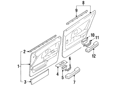 64340-12010-04 Toyota Package Tray Trim