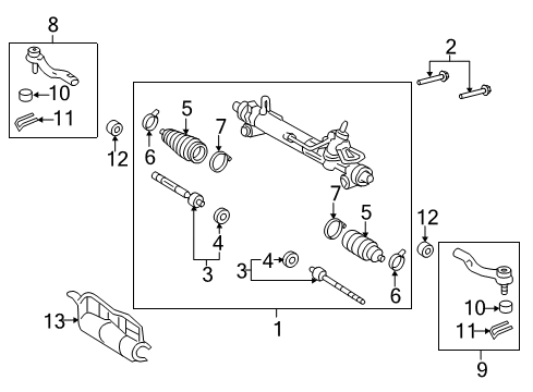 44250-07102 Toyota GEAR ASSY, POWER STE