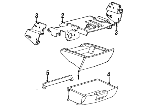 Toyota 74117-95D00 Housing Bracket, Passenger Side 74117-95D00 Toyota Housing Bracket, Passenger Side