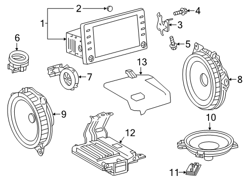 86140-02R10 Toyota Receiver Assembly, Radio