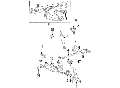 Toyota 43202-34021 Steering Knuckle, Driver Side 43202-34021 Toyota Steering Knuckle, Driver Side