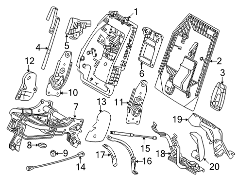 Toyota 72507-08050-B7 Handle Sub-Assembly, Reclining Adjuster Release 72507-08050-B7 Toyota Handle Sub-Assembly, Reclining Adjuster Release