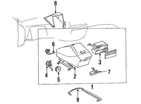 Toyota 88899-28210-B1 Trim, Passenger Side 88899-28210-B1 Toyota Trim, Passenger Side