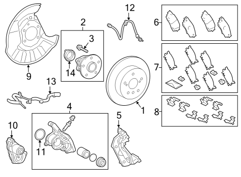 890C0-0E330 Toyota Wire Assembly, Parking Brake