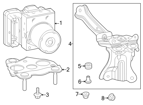 44050-12L70 Toyota Actuator Assembly, Brake