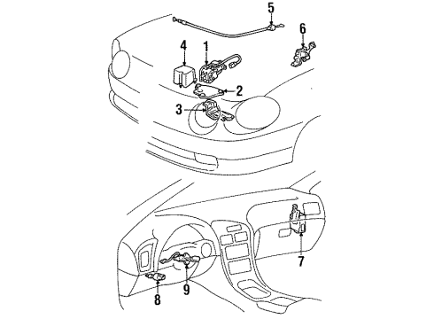 Toyota 88291-20100 Actuator Bracket 88291-20100 Toyota Actuator Bracket