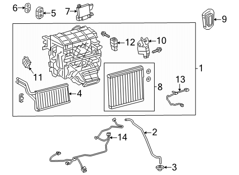 55900-30C11 Toyota Control Assembly, Air Conditioner