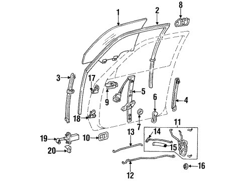 69760-AA010 Toyota Control Rod, Driver Side