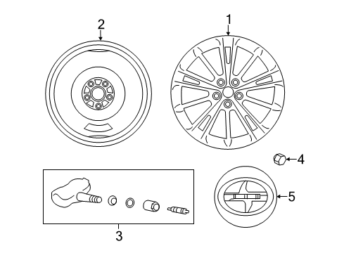 SU003-10880 Toyota Center Cap Assembly